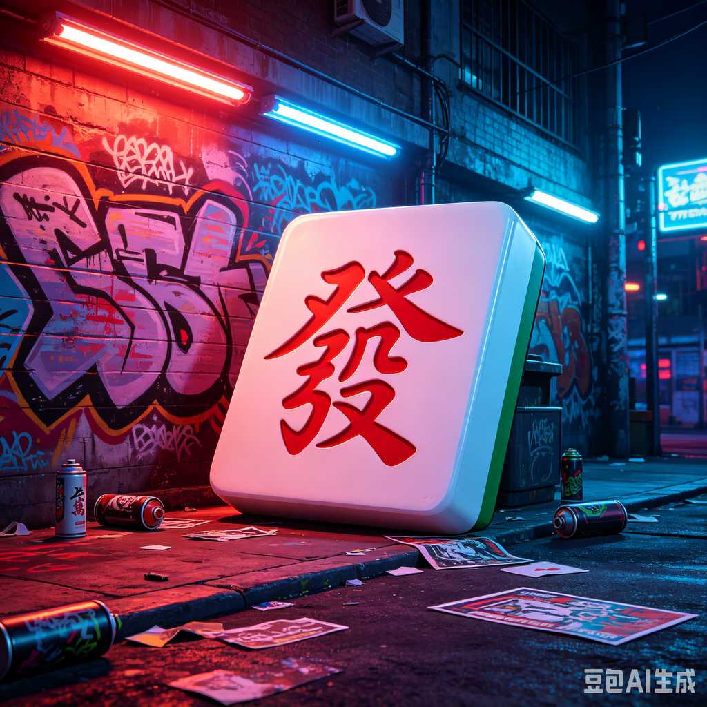 unique text mahjong tiles design